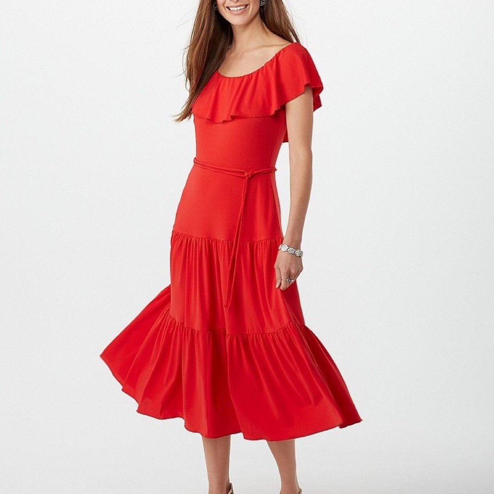 Westport Ruffle Midi Dress